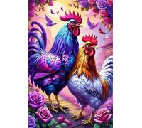 Puzzle 520 Pièces Adultes Coq Fleuri Puzzles Classique Divertissement Créatif Jouets de Jeu Stimulants Puzzle 520 Pieces 52x38 cm