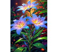 Puzzle 520 Pieces Adultes Fleurs Bleues, Puzzle Impossible Difficile et Stimulant Parfait pour Les Amateurs de Puzzles Cadeau Stimulant pour Hommes Femmes Plus âgés 52 x 38 cm