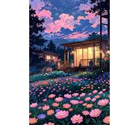 Puzzle 520 Pièces Adultes, Fleurs Ville, 52x38 cm Jeux Educatifs Favorisant la Concentration Jeu de Création et Logique Cadeau Garcon et Fille, Puzzle 520 Pieces