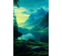 Puzzle 520 Pièces Adultes, Lac Forêts Montagne, 52x38 cm Jeux Educatifs Favorisant la Concentration Jeu de Création et Logique Cadeau Garcon et Fille, Puzzle 520 Pieces