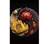 Puzzle 520 Pièces Adultes Lotus Rouge Jaune Puzzles Classique Divertissement Créatif Jouets de Jeu Stimulants Puzzle 520 Pieces 52x38 cm