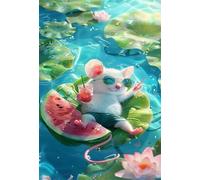 Puzzle 520 Pièces pour Adultes Animal Fruit Lotus 52 x 38 cm Puzzles Classiques Jeux éducatif Défi Jouets Puzzle Difficile et Stimulant - Parfait pour Les Amateurs de Puzzles520