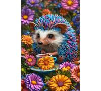 Puzzle 520 Pièces pour Adultes Fleur Hérisson 52 x 38 cm Puzzles Classiques Jeux éducatif Défi Jouets Puzzle Difficile et Stimulant - Parfait pour Les Amateurs de Puzzles520