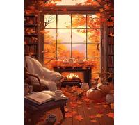 Puzzle 520 Pièces pour Adultes Paysage d'automne 52 x 38 cm Puzzles Classiques Jeux éducatif Défi Jouets Puzzle Difficile et Stimulant - Parfait pour Les Amateurs de Puzzles520