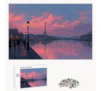 Puzzle 520 Pièces - Ville & Paysage - Puzzle en Bois Durable avec Lettres au Dos - Jeu sans Poussière avec Affiche - Modèle pour Collectionneurs et 14 Ans et Plus (52 x 38 cm) P3#659