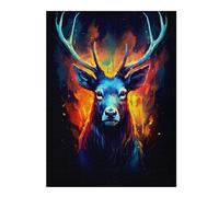 Puzzle 52x38cm/1000pcs Amazing Deers Colorful Puzzles pour Adultes, Jeux De Famille, Assemblage De Motifs, Idéal comme Cadeau pour Toute La Famille 52x38cm/1000pcs