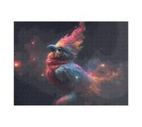 Puzzle 52x38cm/1000pcs Colorful Bird in Abstract Space Puzzle Anti-Stress, Jouet Amusant Et Humoristique, Idéal en Cadeau pour Toute La Famille 52x38cm/1000pcs