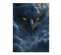Puzzle 52x38cm/1000pcs Eagle in Clouds Fantasy Artwork Puzzles pour Adolescents : Jeux Pratiques D'analyse Et De Logique, Parfaits comme Cadeaux pour Toute La Famille 52x38cm/1000pcs