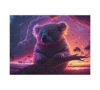 Puzzle 52x38cm/1000pcs Electric Koala Nature's Lightning Wonder Puzzles pour Adolescents : Jeux Pratiques D'analyse Et De Logique, Parfaits comme Cadeaux pour Toute La Famille 52x38cm/1000pcs