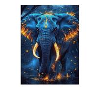 Puzzle 52x38cm/1000pcs Enchanted Forest Elephant -2 Puzzles pour Adolescents : Jeux Pratiques D'analyse Et De Logique, Parfaits comme Cadeaux pour Toute La Famille 52x38cm/1000pcs