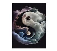 Puzzle 52x38cm/1000pcs Heavenly Harmony Yin Yang Puzzles pour Adultes, Jeux De Famille, Assemblage De Motifs, Idéal comme Cadeau pour Toute La Famille 52x38cm/1000pcs