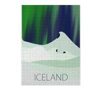 Puzzle 52x38cm/1000pcs Iceland Puzzle Anti-Stress, Jouet Amusant Et Humoristique, Idéal en Cadeau pour Toute La Famille 52x38cm/1000pcs