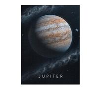 Puzzle 52x38cm/1000pcs Planet Jupiter in Space Puzzles pour Adultes, Jeux De Famille, Assemblage De Motifs, Idéal comme Cadeau pour Toute La Famille 52x38cm/1000pcs