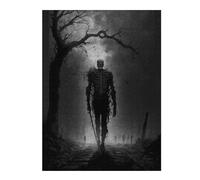Puzzle 52x38cm/1000pcs pour Adolescentes Dark Forest Skeleton Jeux De Puzzle Relaxants, Amusants Et Humoristiques, Difficiles Et Stimulants 52x38cm/1000pcs