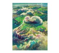 Puzzle 52x38cm/1000pcs pour Adolescentes Island Above The Clouds Jeux De Puzzle Relaxants, Amusants Et Humoristiques, Difficiles Et Stimulants 52x38cm/1000pcs