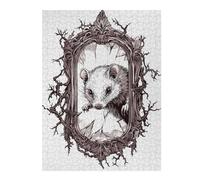 Puzzle 52x38cm/1000pcs pour Adolescentes Opossum in A Broken Mirror Puzzles pour Adolescentes - Jeux Relaxants pour Toute La Famille - Anniversaire, Noël 52x38cm/1000pcs