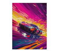 Puzzle 52x38cm/1000pcs pour Adolescentes Speeding Sports Car Artwork -1 Puzzles pour Adultes Jeu Manuel Cadeaux pour Femmes pour Anniversaire, Noël 52x38cm/1000pcs