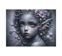 Puzzle 52x38cm/1000pcs pour Adolescentes Tears of The Mermaid Puzzles pour Adultes Jeu Manuel Cadeaux pour Femmes pour Anniversaire, Noël 52x38cm/1000pcs