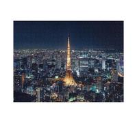 Puzzle 52x38cm/1000pcs pour Adolescentes Tokyo Tower Puzzles pour Adultes Jeu Manuel Cadeaux pour Femmes pour Anniversaire, Noël 52x38cm/1000pcs