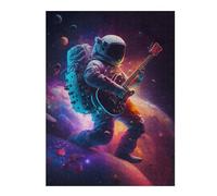 Puzzle 52x38cm/1000pcs pour Adolescents Astronaut Playing Guitar in Space -3 Casse-tête pour Adultes, Jeu De Réflexion, Décoration Murale, Idéal comme Cadeau 52x38cm/1000pcs