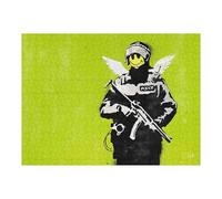 Puzzle 52x38cm/1000pcs pour Adolescents Banksy Policeman Graffiti Casse-tête pour Adultes Jeu De Réflexion Décoration Intérieure Est Idéal comme Cadeau 52x38cm/1000pcs