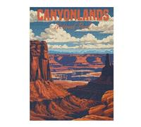 Puzzle 52x38cm/1000pcs pour Adolescents Canyonlands National Park Puzzle Adulte, Jouet, Décoration Murale, Décoration Intérieure, Cadeaux Uniques pour Anniversaire Et Noël 52x38cm/1000pcs