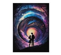 Puzzle 52x38cm/1000pcs pour Adolescents Cosmic Love Story Puzzles pour Adultes Jeu Manuel Découpe De Précision Cadeaux d'anniversaire Et Cadeaux Uniques 52x38cm/1000pcs