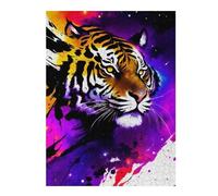 Puzzle 52x38cm/1000pcs pour Adolescents Cosmic Tiger Art Print Puzzle pour Adultes Jeux Relaxants Vacances À La Maison Offre Spéciale pour Toute La Famille 52x38cm/1000pcs