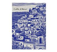 Puzzle 52x38cm/1000pcs pour Adolescents Côte DAzur Coastal Village Illustration Casse-tête pour Adultes Jeu De Réflexion Décoration Intérieure Est Idéal comme Cadeau 52x38cm/1000pcs