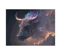 Puzzle 52x38cm/1000pcs pour Adolescents Fantasy Bull Digital Artwork Puzzle Adulte, Jouet, Décoration Murale, Décoration Intérieure, Cadeaux Uniques pour Anniversaire Et Noël 52x38cm/1000pcs
