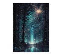 Puzzle 52x38cm/1000pcs pour Adolescents Fantasy Magic Forest Puzzles pour Adultes Jeu Manuel Découpe De Précision Cadeaux d'anniversaire Et Cadeaux Uniques 52x38cm/1000pcs