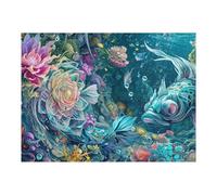 Puzzle 52x38cm/1000pcs pour Adolescents Fantasy Underwater World Puzzle pour Adultes Jouets Anti-Stress Décoration Parfaite pour Un Anniversaire, Noël 52x38cm/1000pcs