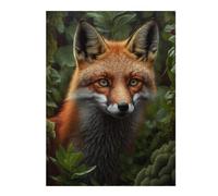 Puzzle 52x38cm/1000pcs pour Adolescents Fox in The Forest Puzzles pour Adultes Jeux Amusants Analyse Et Logique Cadeaux Uniques pour Anniversaire Et Noël 52x38cm/1000pcs