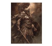 Puzzle 52x38cm/1000pcs pour Adolescents Golden Warrior Armor Set Puzzle pour Adultes Jouets Anti-Stress Décoration Parfaite pour Un Anniversaire, Noël 52x38cm/1000pcs