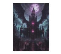 Puzzle 52x38cm/1000pcs pour Adolescents Gothic Castle with Wings Casse-têtes pour Adultes Jeux De Détente Analyse Et Logique Difficile Et Stimulant 52x38cm/1000pcs