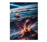 Puzzle 52x38cm/1000pcs pour Adolescents Interstellar Magma Puzzles pour Adultes Jeu Manuel Découpe De Précision Cadeaux d'anniversaire Et Cadeaux Uniques 52x38cm/1000pcs