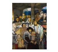 Puzzle 52x38cm/1000pcs pour Adolescents Jews Praying in Synagogue Puzzles pour Adultes Jeu Manuel Cadeau d'anniversaire Idéal pour Toute La Famille 52x38cm/1000pcs