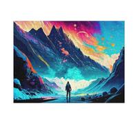 Puzzle 52x38cm/1000pcs pour Adolescents Journey Through The Cosmic Mountains Puzzle Adulte, Jouet, Décoration Murale, Décoration Intérieure, Cadeaux Uniques pour Anniversaire Et Noël 52x38cm/1000pcs