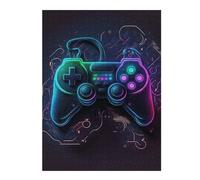Puzzle 52x38cm/1000pcs pour Adolescents Neon Gaming Controller Artwork-14 Puzzle Adulte, Jouet, Décoration Murale, Décoration Intérieure, Cadeaux Uniques pour Anniversaire Et Noël 52x38cm/1000pcs