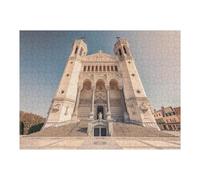 Puzzle 52x38cm/1000pcs pour Adolescents Notre Dame De Fourviere Puzzles pour Adultes Jouets À Faire Soi-même Vacances À La Maison Passer Le Temps Interaction Parent-Enfant 52x38cm/1000pcs