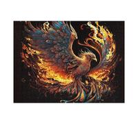Puzzle 52x38cm/1000pcs Pour Adolescents Phoenix Rising A Fiery Fantasy Artwork Puzzle Adulte, Jouet, Décoration Murale, Décoration Intérieure, Cadeaux Uniques Pour Anniversaire Et Noël 52x38cm/1000pcs