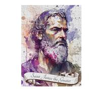 Puzzle 52x38cm/1000pcs pour Adolescents Saint James The Greater Puzzles pour Adultes Jeu Manuel Découpe De Précision Cadeaux d'anniversaire Et Cadeaux Uniques 52x38cm/1000pcs