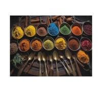 Puzzle 52x38cm/1000pcs pour Adolescents Spice Blends for Culinary Creativity Puzzles pour Adultes Jeux De Détente Décoration Intérieure Cadeaux Uniques pour Anniversaire Et Noël 52x38cm/1000pcs