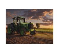 Puzzle 52x38cm/1000pcs pour Adolescents Sunset Farm Scene with Tractor Puzzle pour Adultes Jeu Manuel Découpe De Précision Idéal comme Cadeau pour Toute La Famille 52x38cm/1000pcs