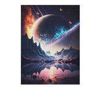 Puzzle 52x38cm/1000pcs pour Adolescents The New Saturn Landscape Puzzles pour Adultes Jeu Manuel Découpe De Précision Cadeaux d'anniversaire Et Cadeaux Uniques 52x38cm/1000pcs