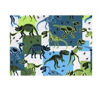 Puzzle 52x38cm/1000pcs pour Adolescents Vibrant Dinosaur Skeletons Pattern Puzzle Adulte, Jouet, Décoration Murale, Décoration Intérieure, Cadeaux Uniques pour Anniversaire Et Noël 52x38cm/1000pcs