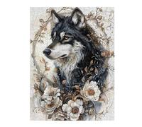 Puzzle 52x38cm/1000pcs pour Adolescents Wolf in Bloom Puzzles pour Adolescents - Jeu Familial pour Améliorer La Mémoire - Cadeaux Anti-Stress 52x38cm/1000pcs
