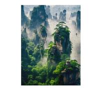 Puzzle 52x38cm/1000pcs pour Adultes Amazing Temple The Rock Adolescents Puzzles Jeu Manuel Course De Vitesse Offrez-Leur des Cadeaux pour Toute La Famille 52x38cm/1000pcs