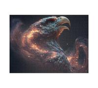 Puzzle 52x38cm/1000pcs pour Adultes Galactic Eagle Cosmic Artwork Puzzle pour Adultes Jeux Relaxants, Amusants Et Humoristiques Cadeaux d'anniversaire Uniques 52x38cm/1000pcs