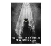 Puzzle 52x38cm/1000pcs pour Adultes Jesus Light Puzzle pour Adultes - Jeux Relaxants - Niveau De Difficulté : Difficile - Idéal pour Un Anniversaire Ou Noël 52x38cm/1000pcs